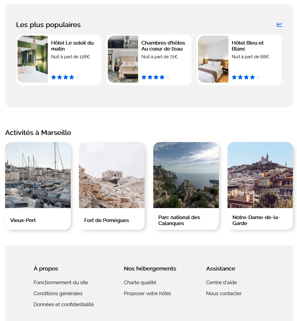 Contenu du site