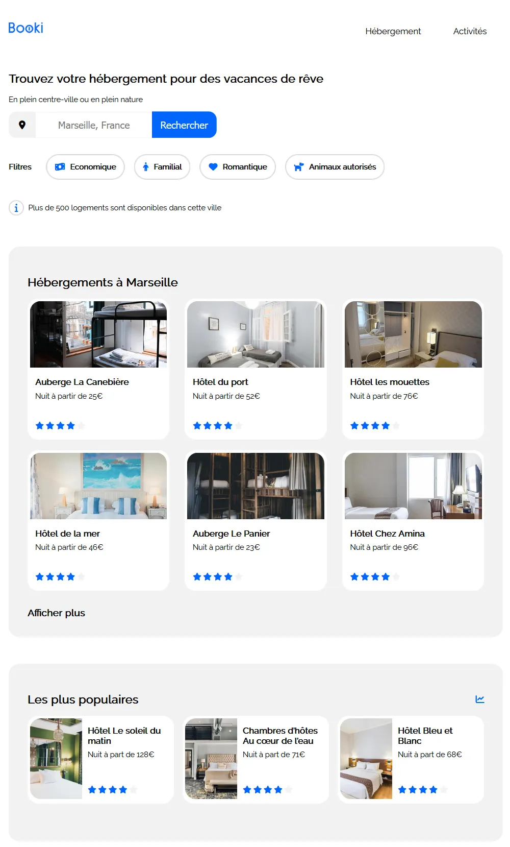 Site en mode mobile