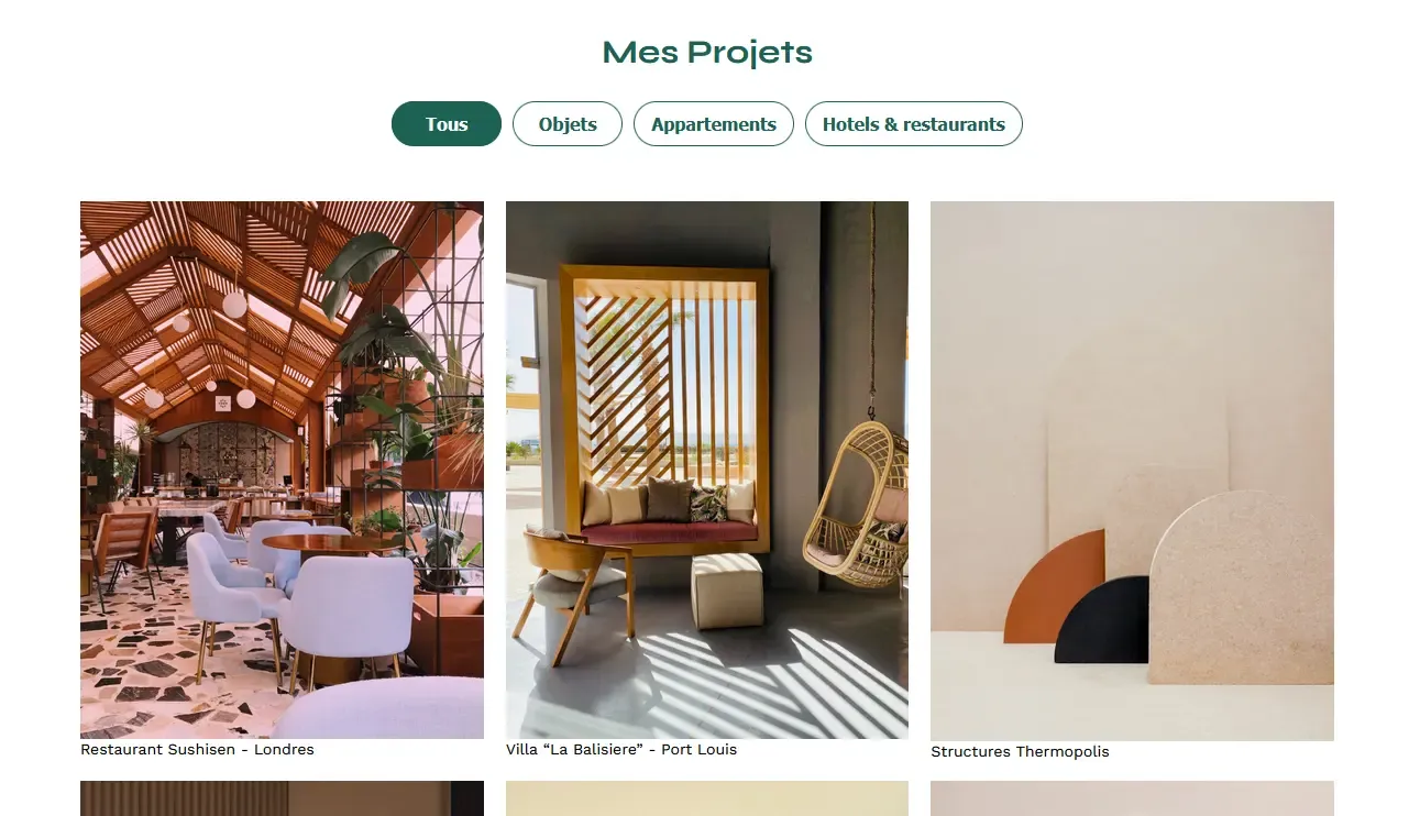 Galerie des images