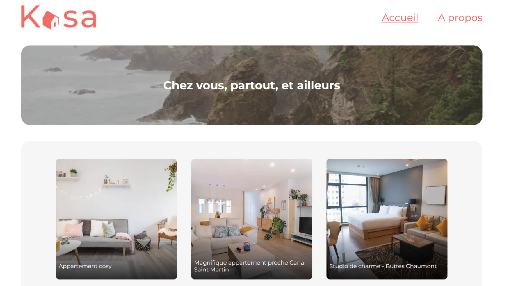 Page d'accueil