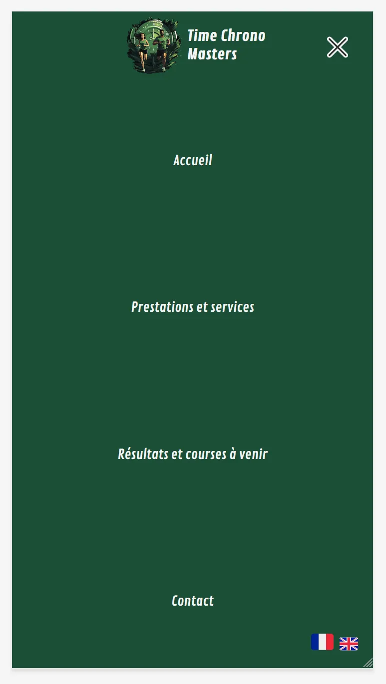 Menu en mode mobile